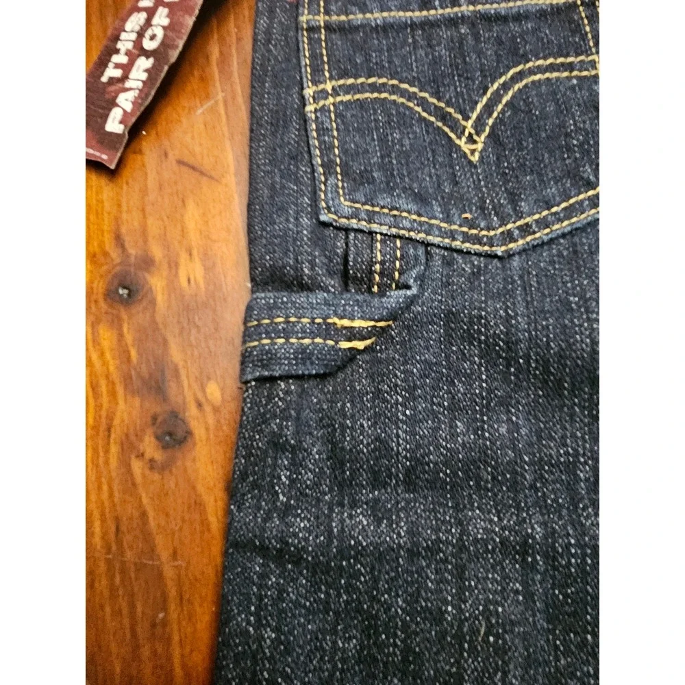 Levi Boys Workwear Carpenter Jeans Dark Wash Denim 2T Vintage 2006 NWT